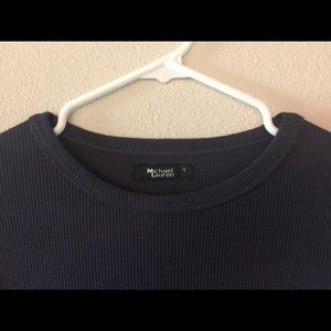 Michael Lauren waffle tunic top